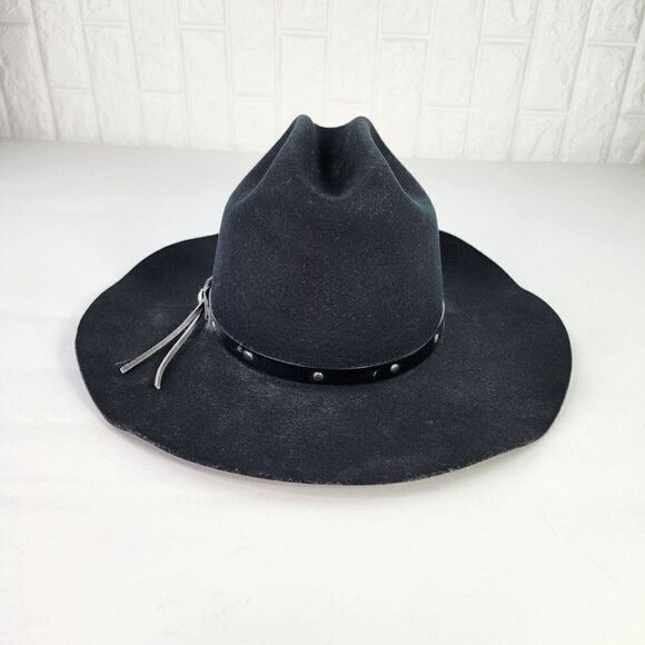 Eddy Bros Cowboy Hat Size 7 1/4 Rogo II Wool Long Oval Western Hats - Picture 2 of 10